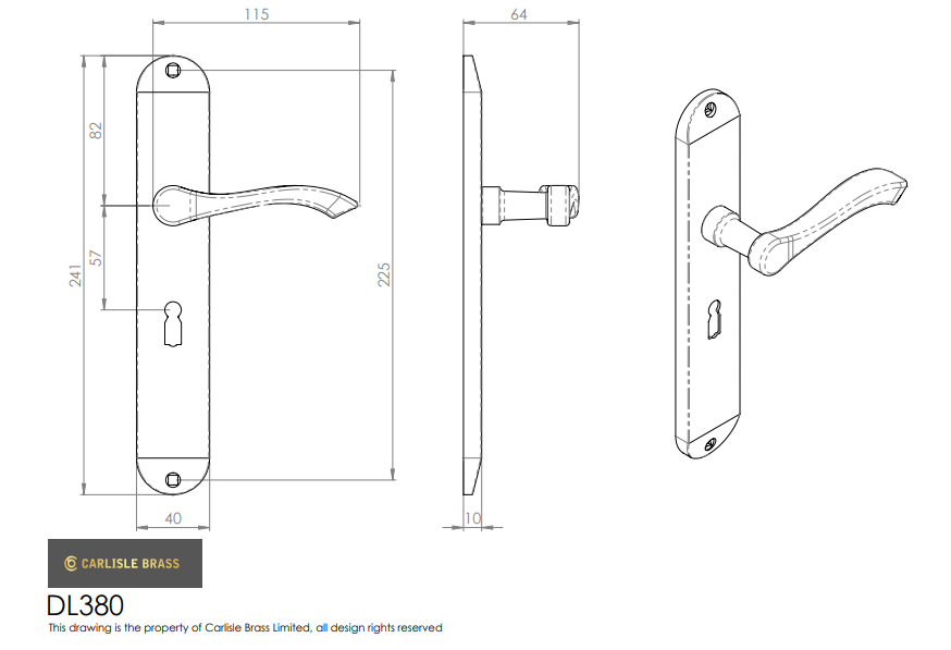 Andros Lever on Backplate