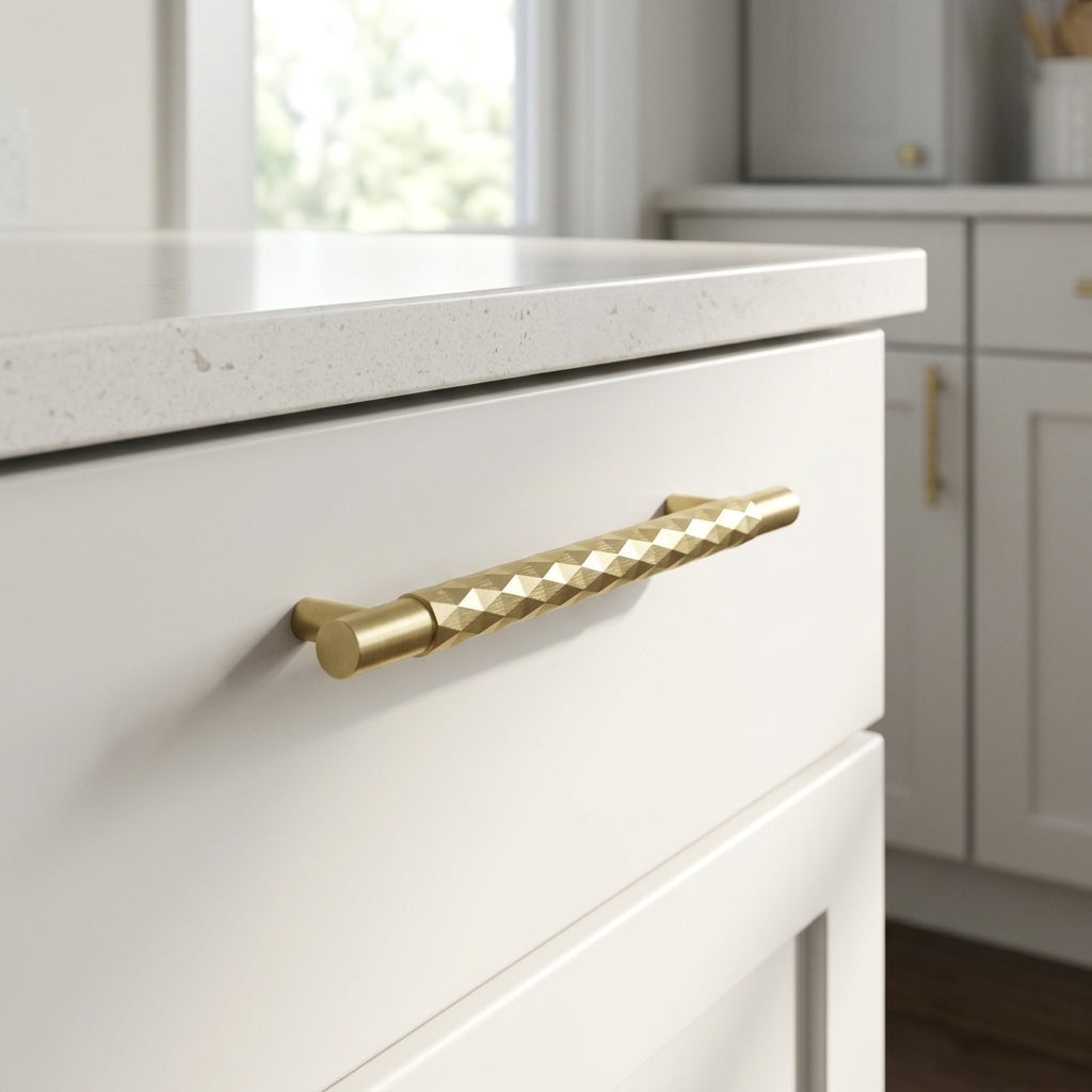 Diamond Cut Cabinet Pull