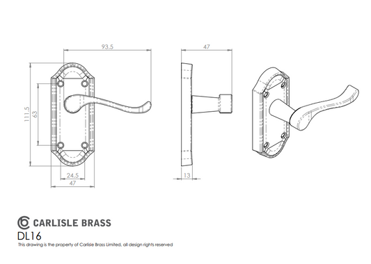 Ashtead Lever on Backplate