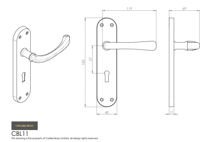 Contract Ibra lever on backplate