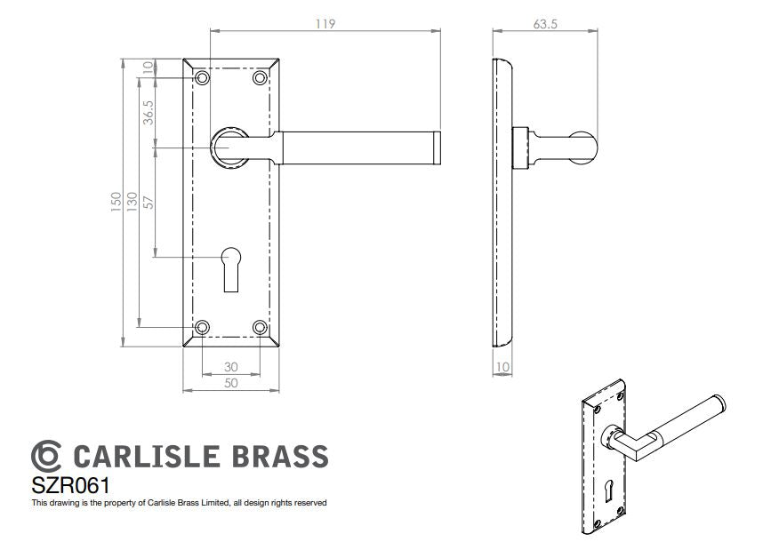 Sessanta Lever on Backplate