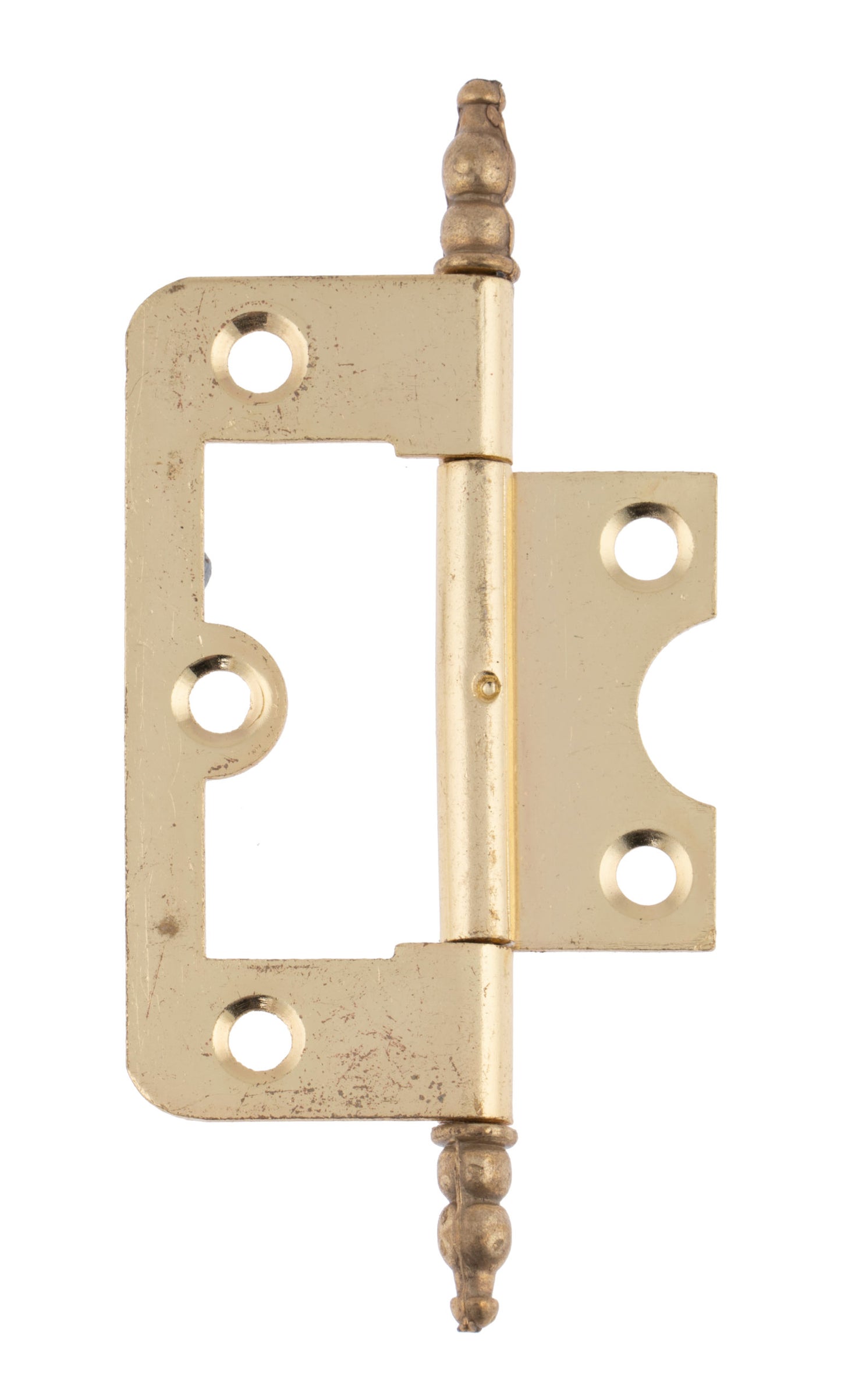 Steel finial pattern flush hinge