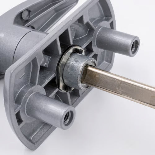 Garage Door T Handle - Diamond Spindle - Short Lugs - Rear Fix