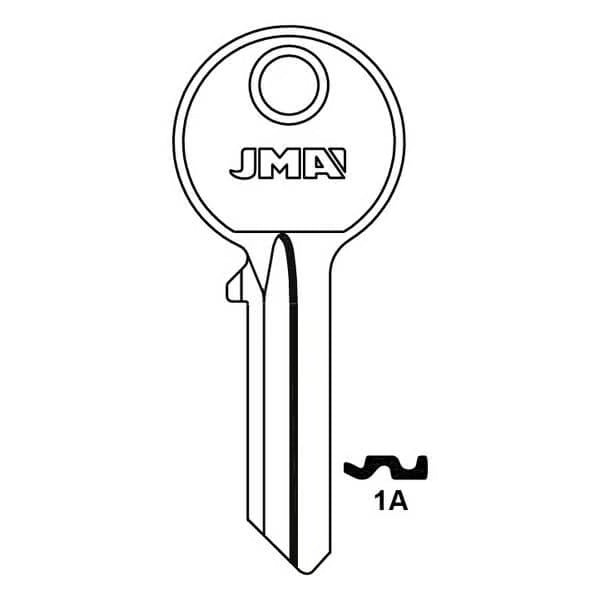 1AB Yale Universal 5 Pin Cylinder Key Blank