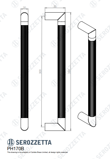 Mitred Lines Pull Handle
