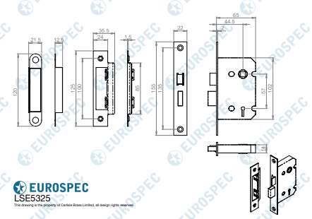 Easi-T Residential 3 Lever Sashlock