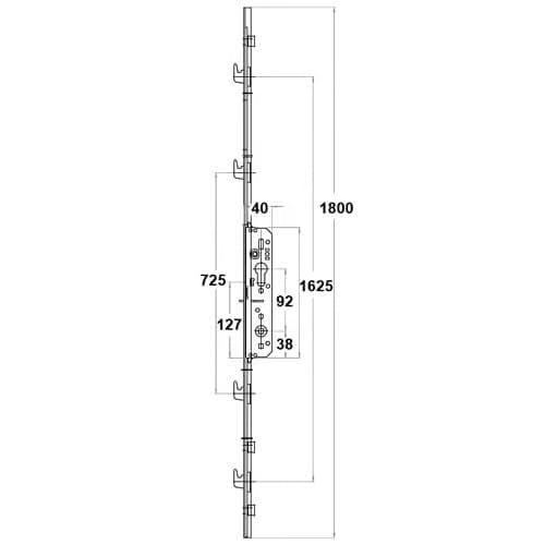 2518 Patio Door Lock