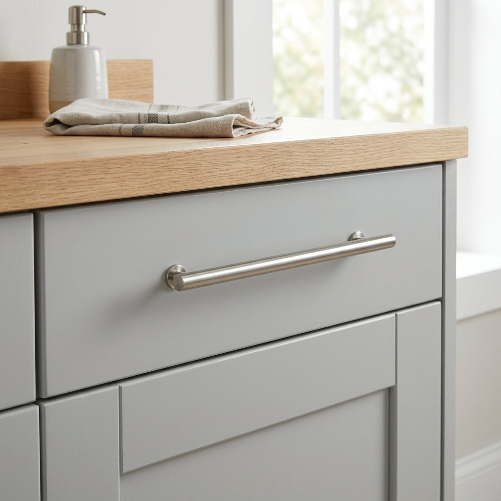 Round T-Bar Cupboard Pull Handle