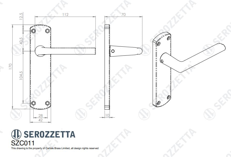 Uno Lever on Backplate