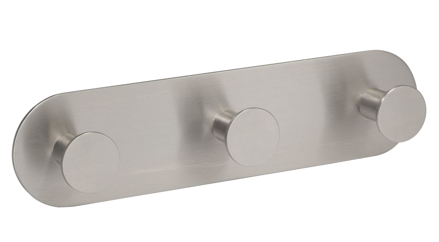 Stainless Steel Treble Circular Self-Adhesive Coat Hook