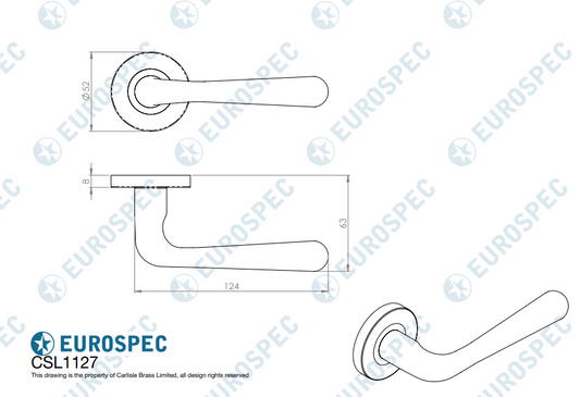 Peninsula Lever on Sprung Rose