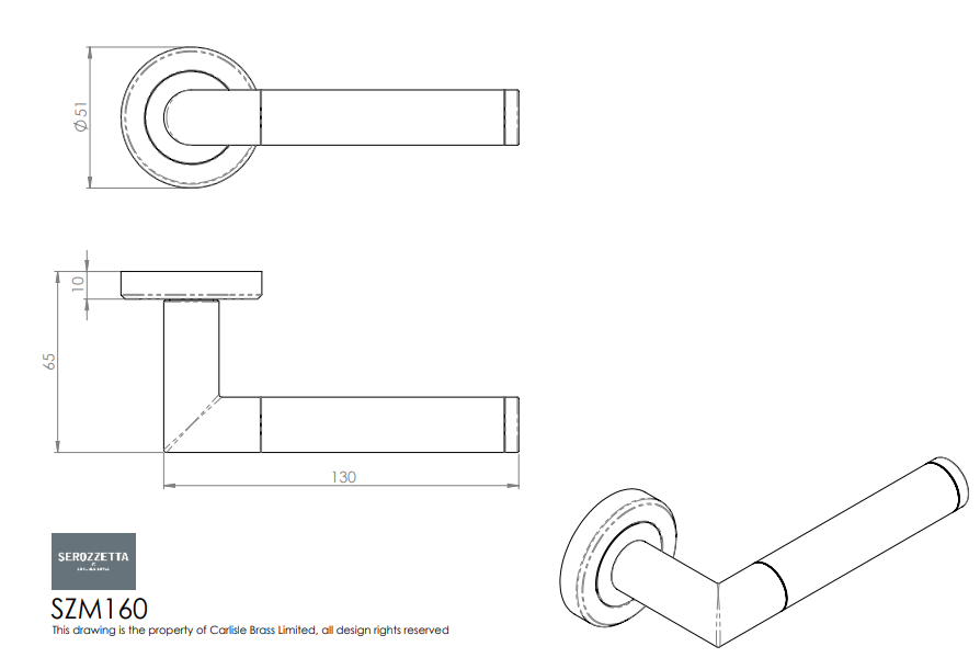 Trend Lever on Round Rose