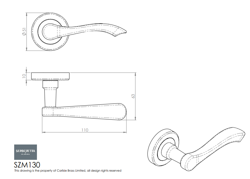 Style Lever on Round Rose