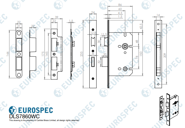 Easi-T Din Bathroom Lock