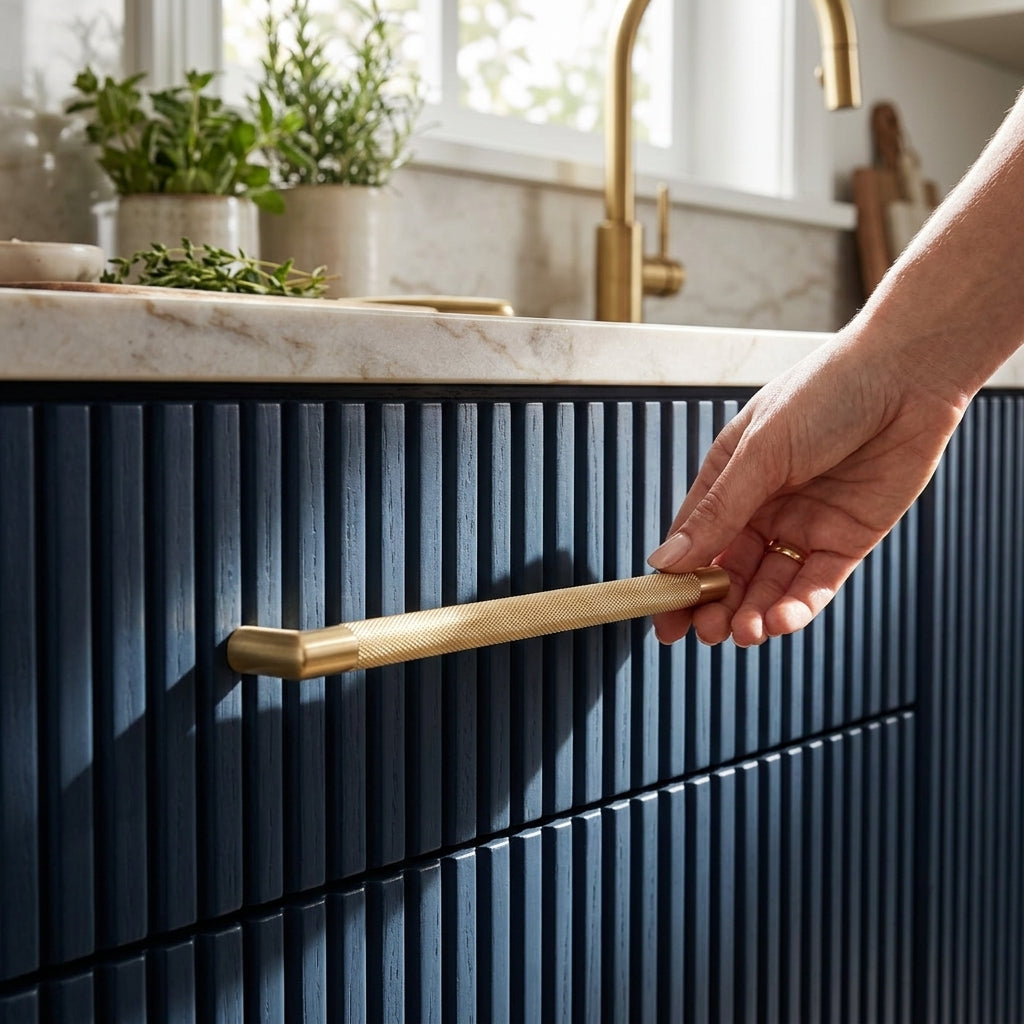 Mitred Knurled Pull Handle Range