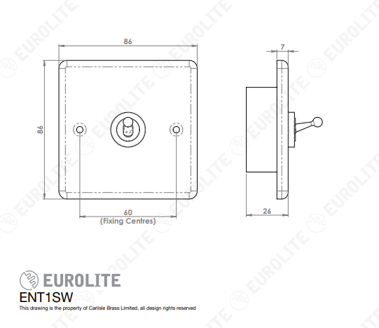 Enhance Decorative 1-4 Gang Toggle Switch