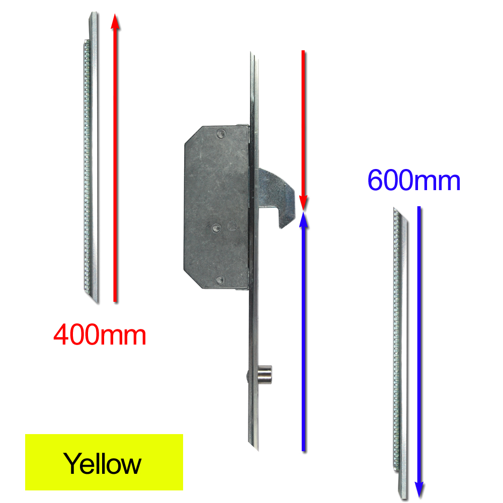 Modular Repair Lock Locking Point Extensions (UPVC Door) - 2 Hook & 2 Roller