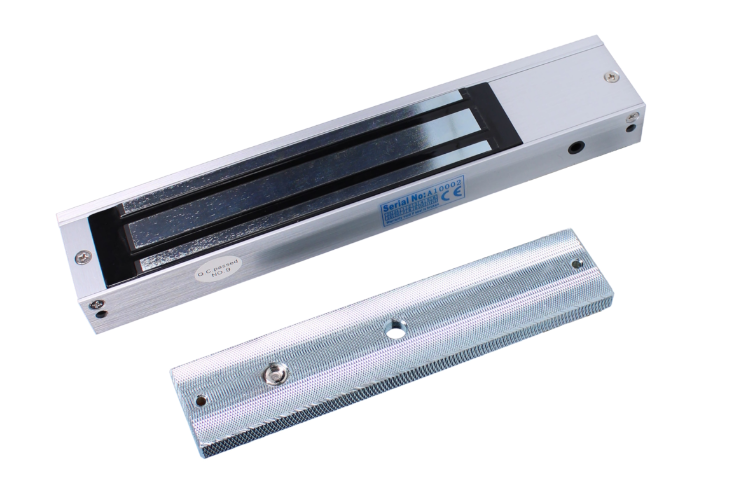 Slim Line Magnet 12/24VDC Single Satin Anodised Aluminiurm Without Door Status