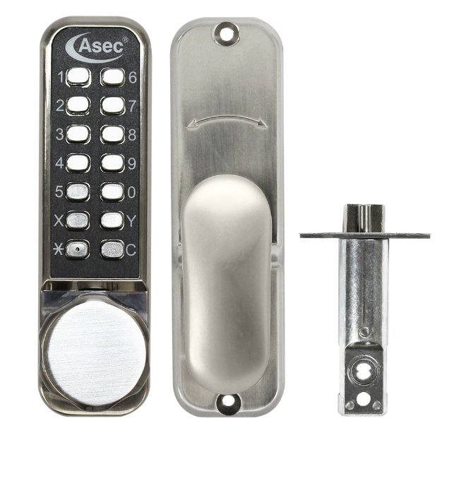AS3300 Series Round Knob Operated Easy Code Change Digital Lock With Optional Holdback & 60mm Latch