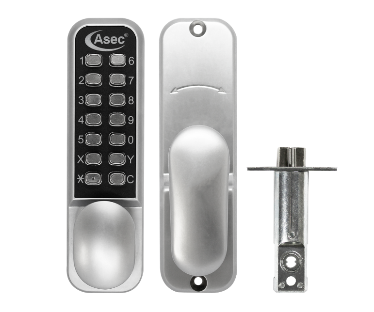 AS3300 Series Oval Knob Operated Easy Code Change Digital Lock With Optional Holdback & 60mm Latch
