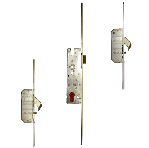 AV2-F 1660 M2 Lever Operated Latch Only 16mm Square Faceplate - 2 Hook