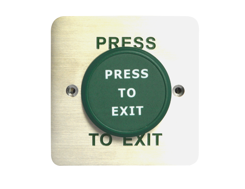 Large Green Press To Exit Dome Button