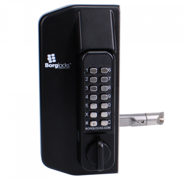 BL3100 ECP Knob Operated Marine Grade Metal Gate Single Digital Lock