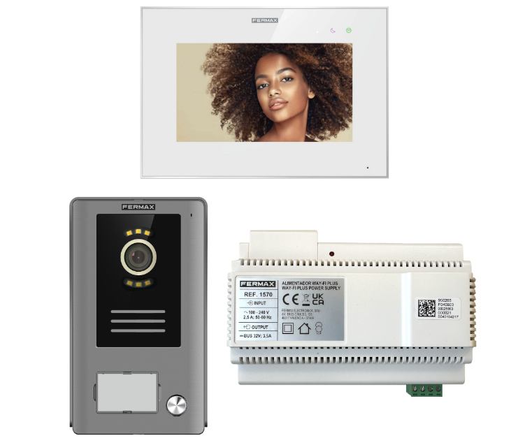 1571 1/W Way-Fi Plus 7 Inch Video Entry Kit