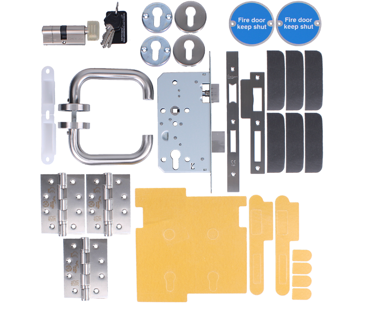 Fire Rated Door Pack Commercial DIN Sashlock Cylinder & Turn CFP1