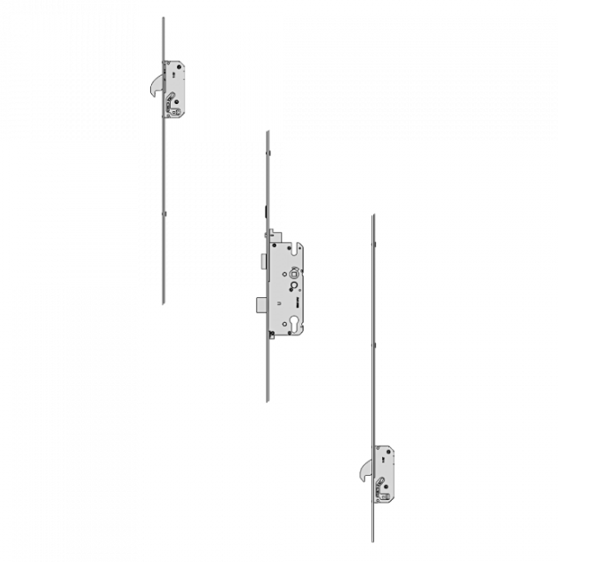 AV4-F2060 Auto Locking Latch & Deadbolt 20mm Square 2105mm Length 2 Hook