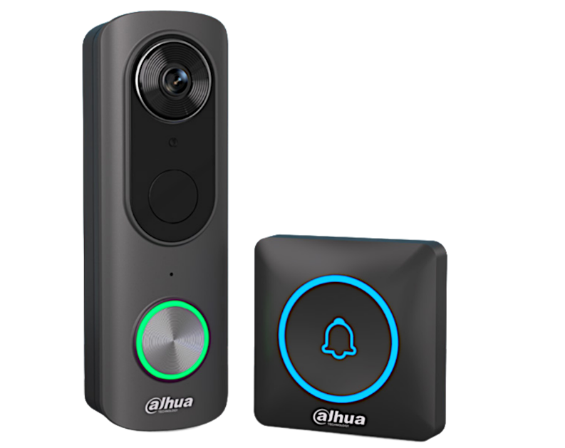 Wi-Fi Doorbell & Chime Set KIT/DH-IPC-DB43BP-BTR-BLACK/DH-IPC-DS3BP-BLACK