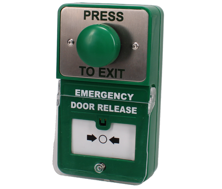 Dual Unit Combined Exit Button and Call Point