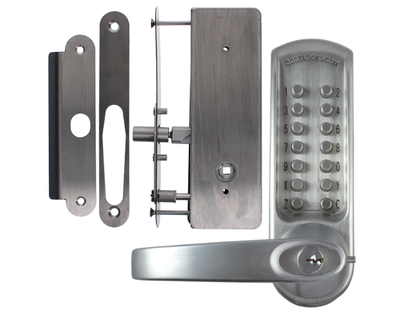 CL0630 / CL0635 Digital Lock Brushed Steel With XTD Gate Lock