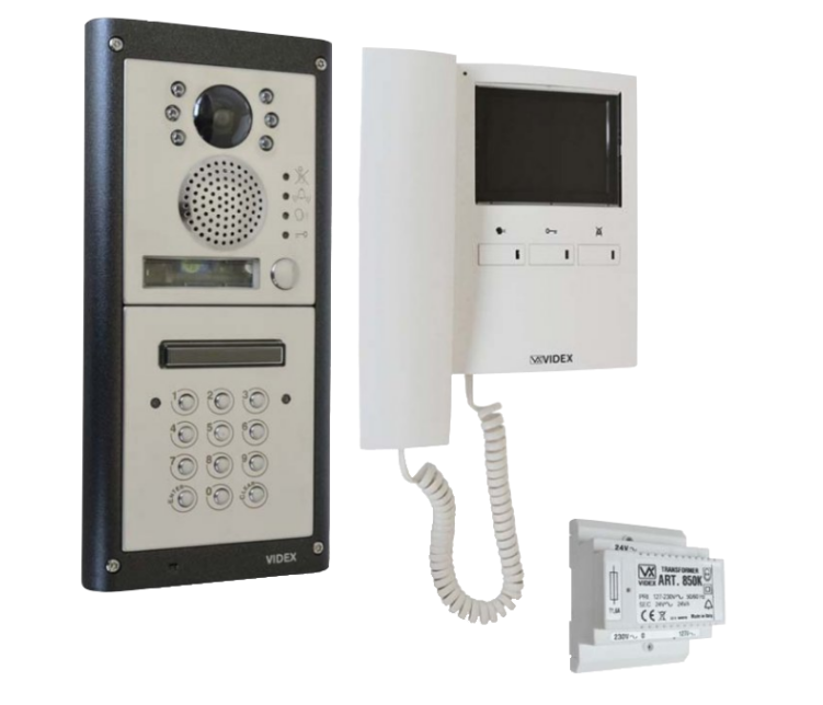 4K Video 1 Way Intercom Kit With Keypad