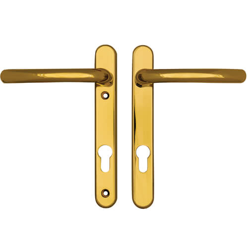 Windsor Lever Lever UPVC Multipoint Door Handles - 92mm PZ Sprung 122mm Screw Centres