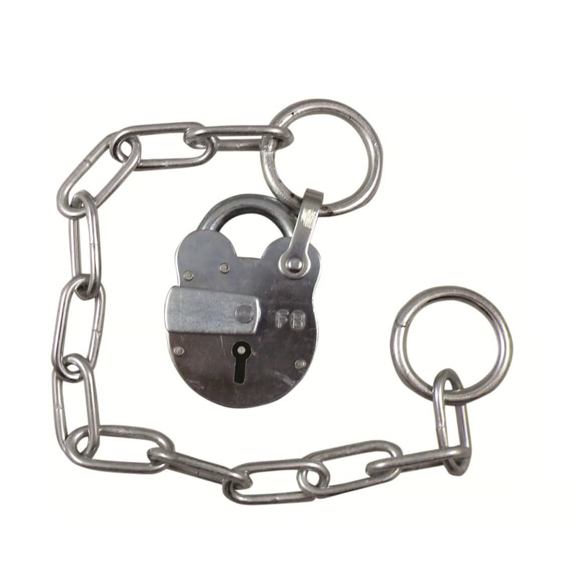 FB1 Open Shackle Galvanised Padlock with Chain