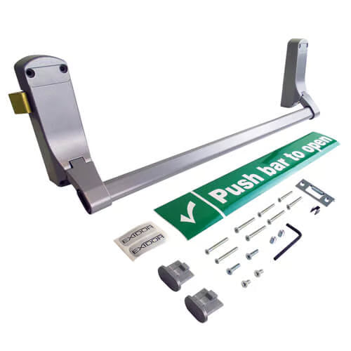 296 Single Point EN1125 Rim Latch Push Bar - For Metal Panic Exit Doors
