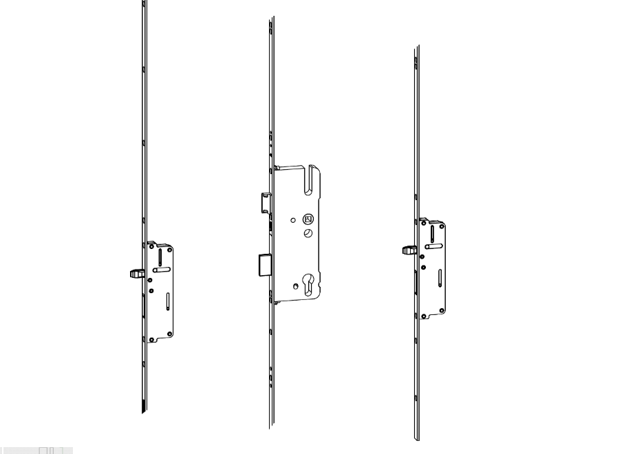 C600 45mm Backset Latch & Deadbolt Keywind With 2 Bolts 776558