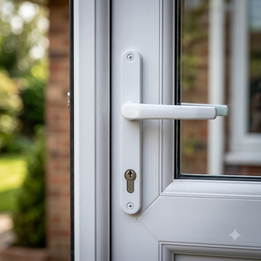 Tokyo Lever Lever UPVC Multipoint Door Handles - 92mm PZ Sprung 215mm Screw Centres
