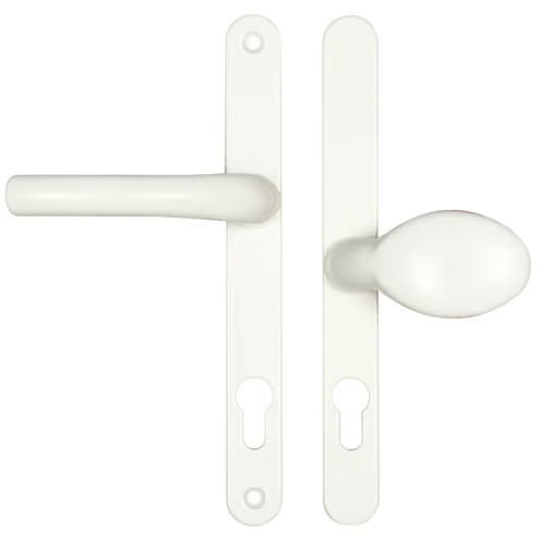 Atlanta Lever Moveable Pad UPVC Multipoint Door Handles - 92mm/62mm PZ Sprung 215mm Screw Centres