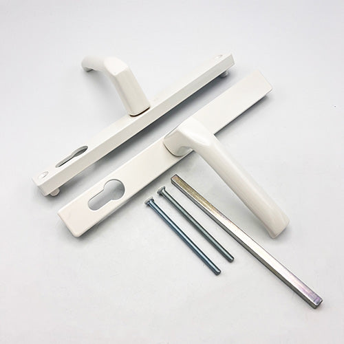 Lever UPVC Multipoint Door Handles - 70mm PZ Unsprung 215mm Screw Centres