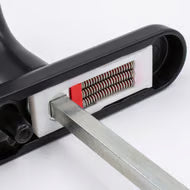 Atlanta Lever Moveable Pad UPVC Multipoint Door Handles - 92mm PZ Sprung 122mm Screw Centres