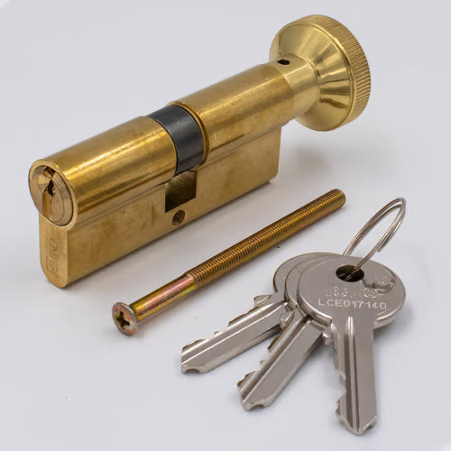 F5 Open Profile Cylinder (Euro Key & Thumbturn Cylinder) With Turn Side 55