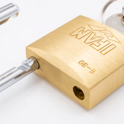 E Series 30mm Open Shackle Brass Padlock