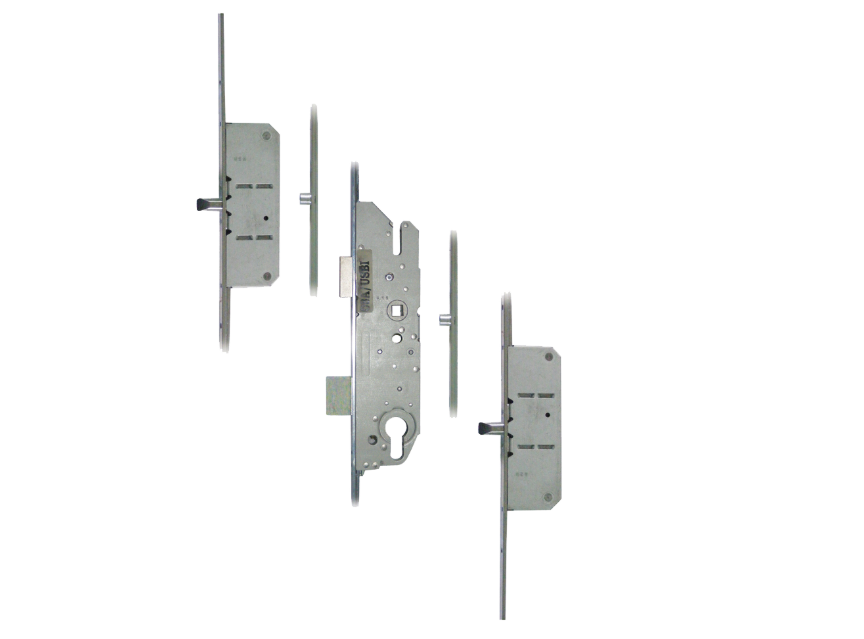 855 Type 8 Key Wind Latch & Deadbolt - 2 Roller & 2 Pin