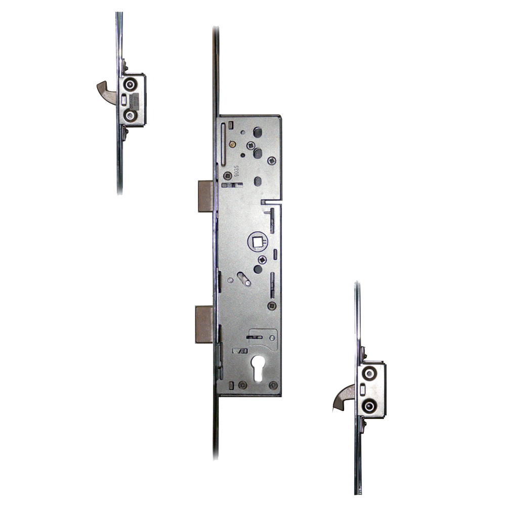 Lever Operated Latch & Deadbolt Split Spindle- 2 Hook