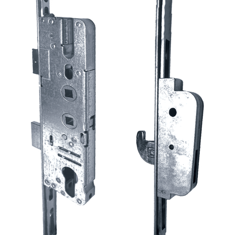 ompact Lever Operated Latch & Deadbolt Twin Spindle Designed To Accept Optional Shootbolts - 2 Hook 2 Roller