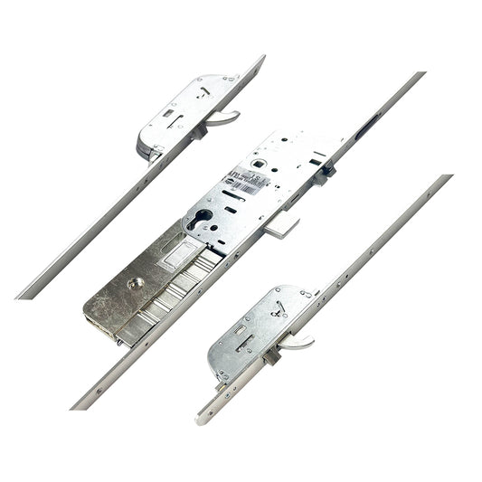M-TS Latch & Deadbolt 2 Hooks 2 Anti Lift Bolts Radius 20mm Faceplate Electric Multipoint Door Lock