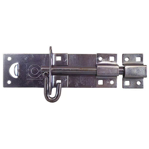 Medium Duty Brenton Pattern Padbolt Zinc Plated