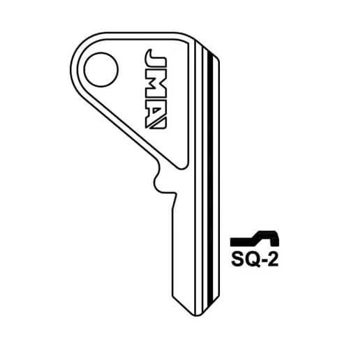 SQ-2 Cylinder Key Blank